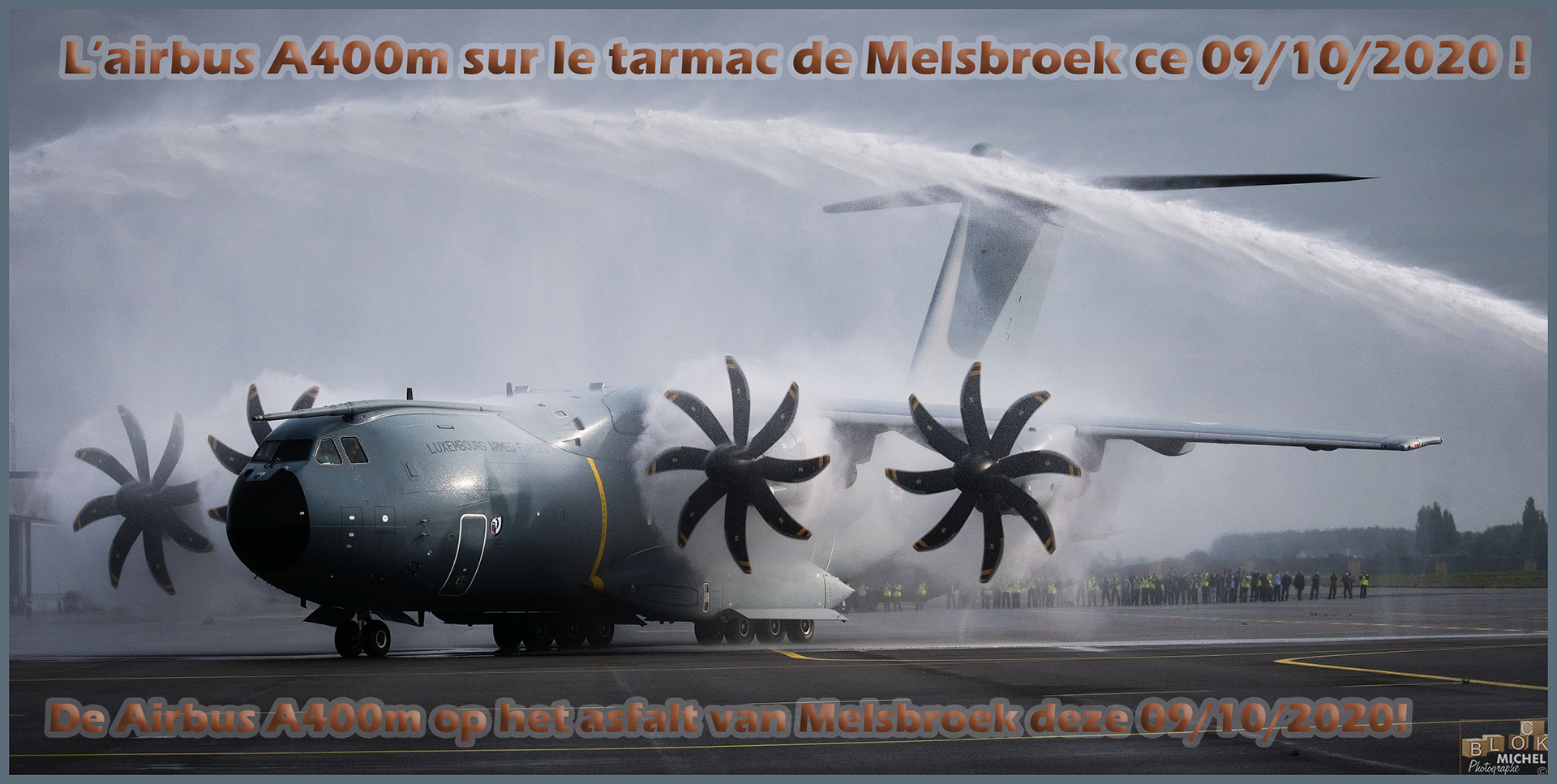 L’Airbus A400M à Melsbroek 09/10/2020